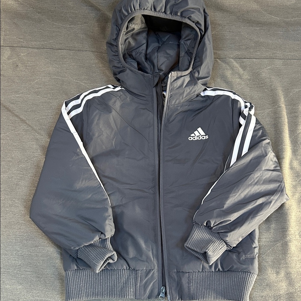 Adidas kids Puffer Jacket with White Accents